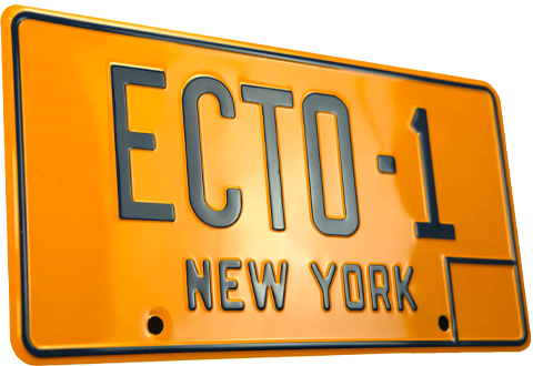 Ghostbusters ECTO-1 License Plate