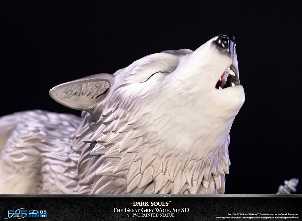 Dark Souls The Great Grey Wolf Sif Statues - Prototype Shown View 6