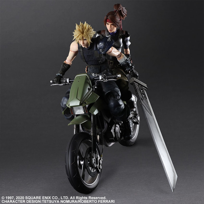 Irreplaceable lammelse Måler Jessie, Cloud, and Motorcycle Collectible Set by Square Enix | Sideshow  Collectibles