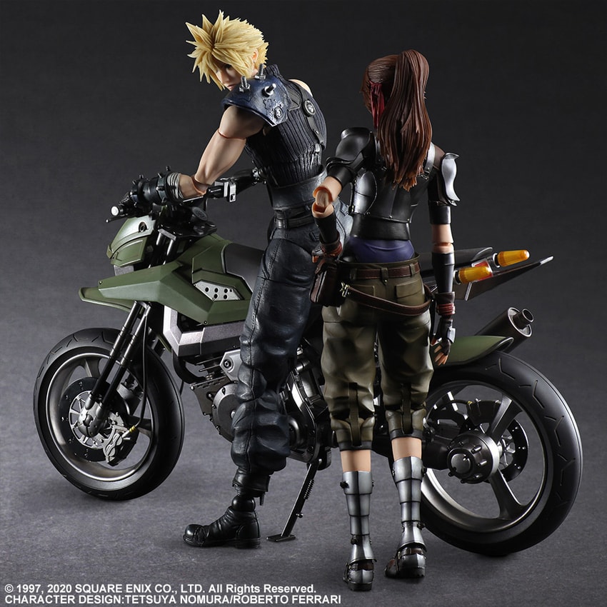 Irreplaceable lammelse Måler Jessie, Cloud, and Motorcycle Collectible Set by Square Enix | Sideshow  Collectibles