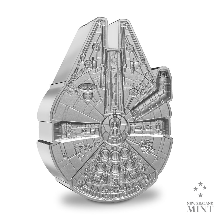 Millennium Falcon 1oz Silver Shaped Coin