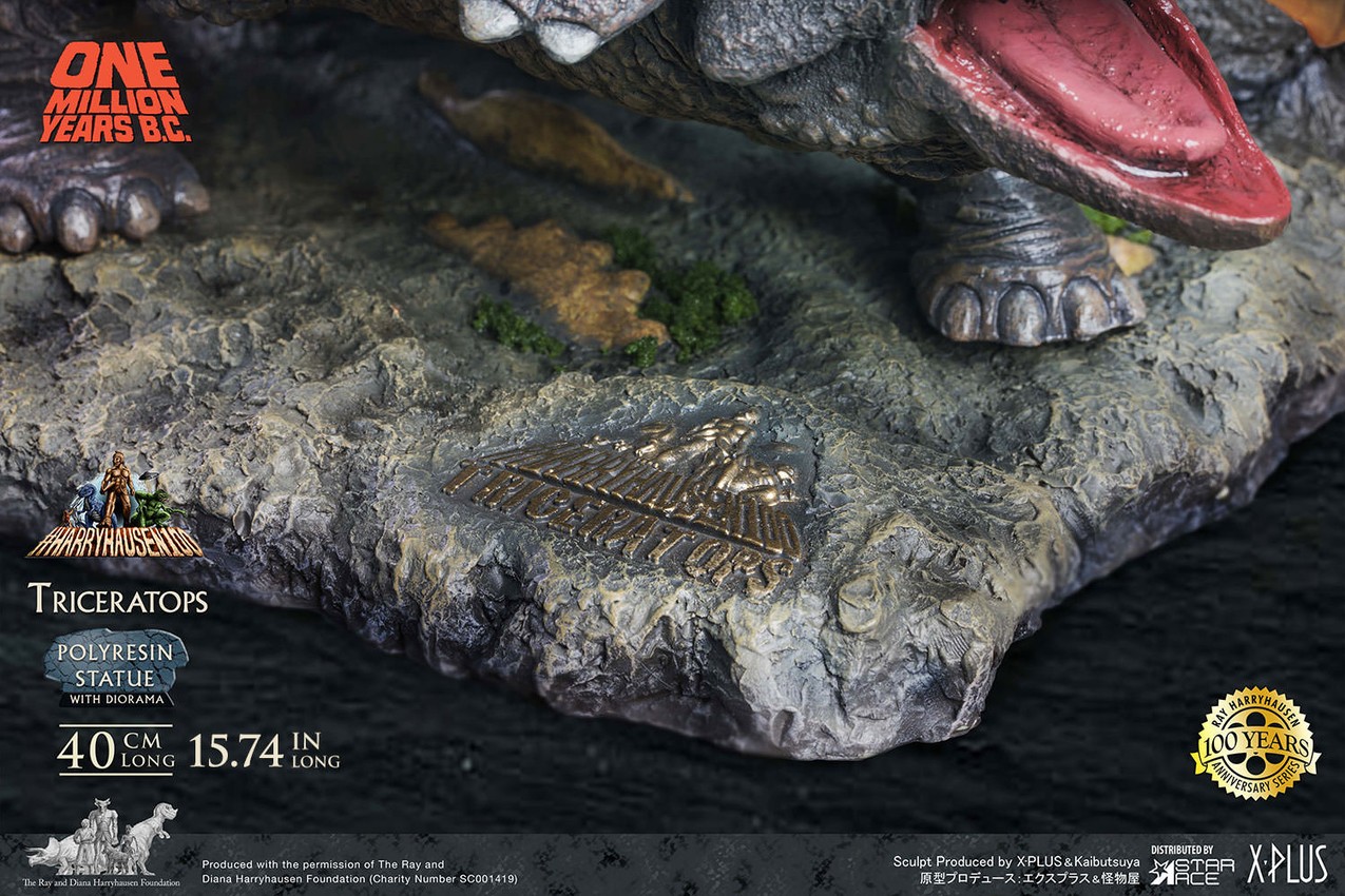 One Million Years B.C. Triceratops (Polyresin Version) Statues - Prototype Shown View 6