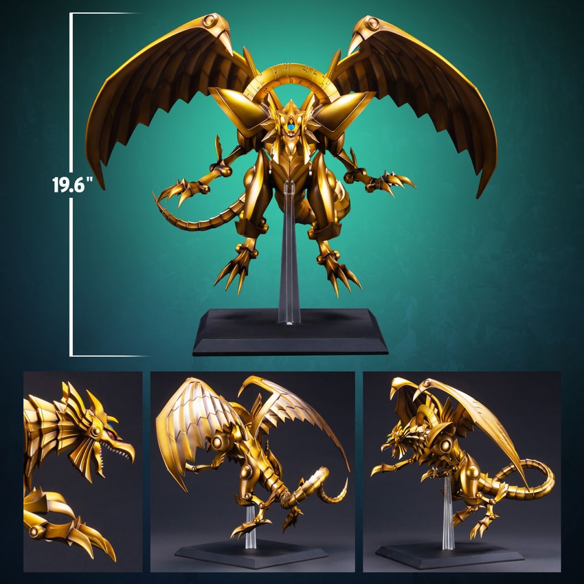 electric yugioh cards YUGIOH SLIFER THE SKY DRAGON EGYPTIAN GOD PVC STATUE — Toy Snowman main image 1