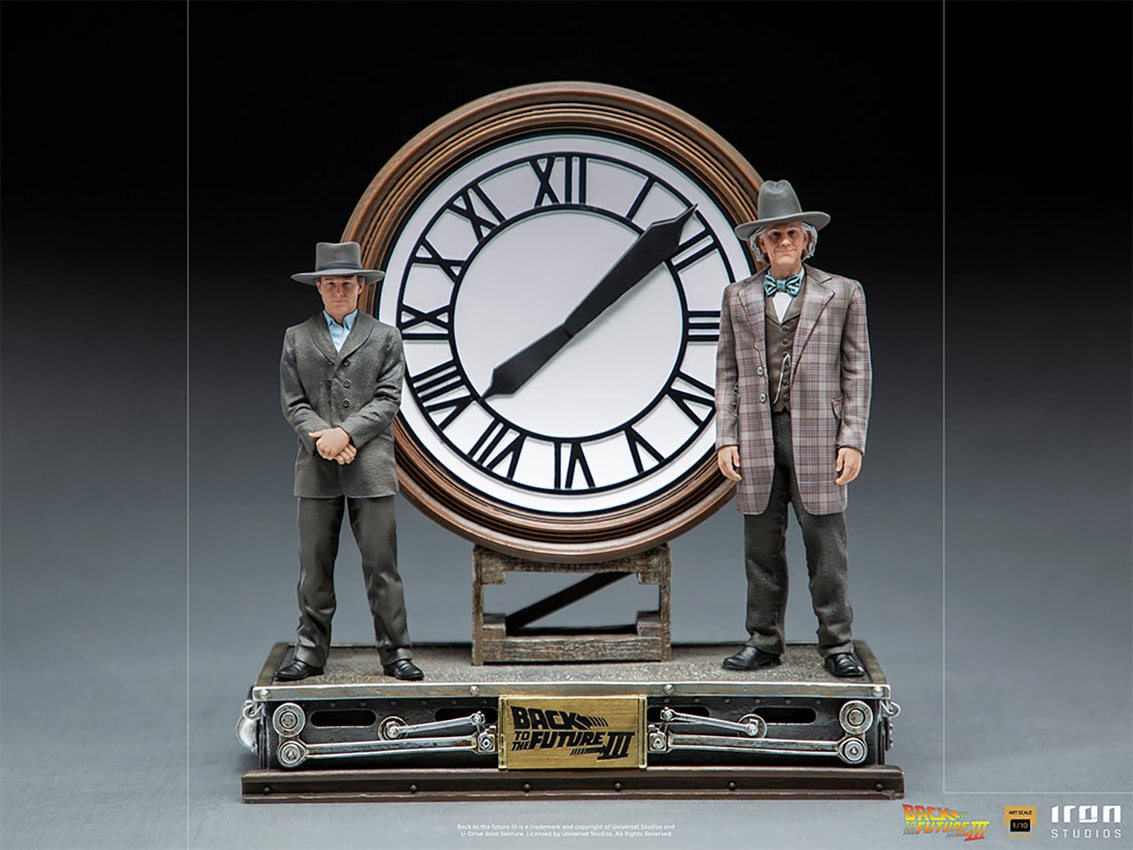 Marty and Doc at the Clock Deluxe- Prototype Shown View 1