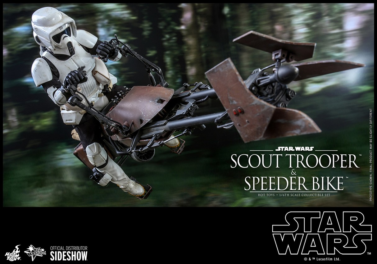 Scout Trooper™ and Speeder Bike™ Sixth Scale Collectible Set by