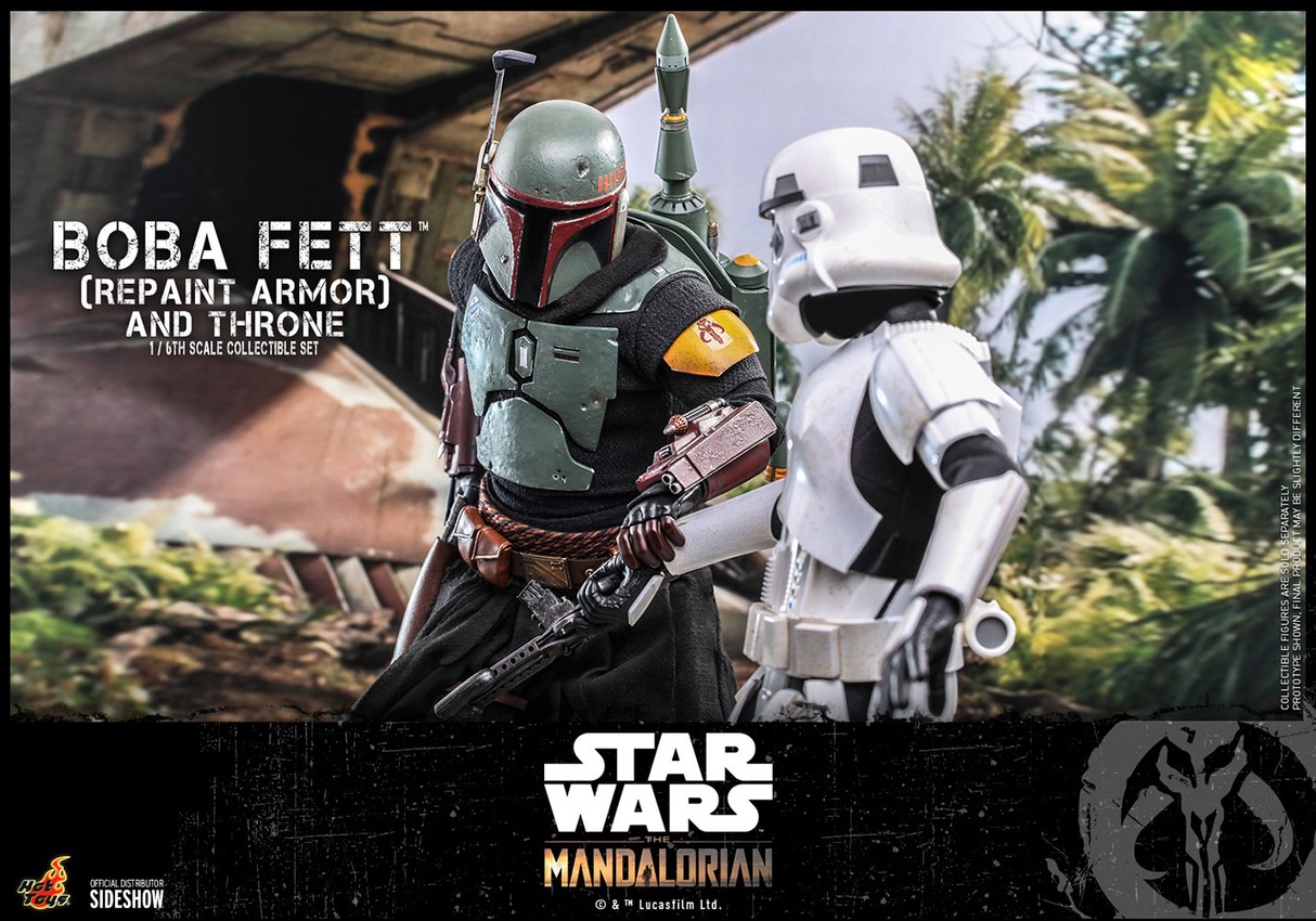 Boba Fett (Repaint Armor - Special Edition) and Throne Exclusive Edition - Prototype Shown View 4