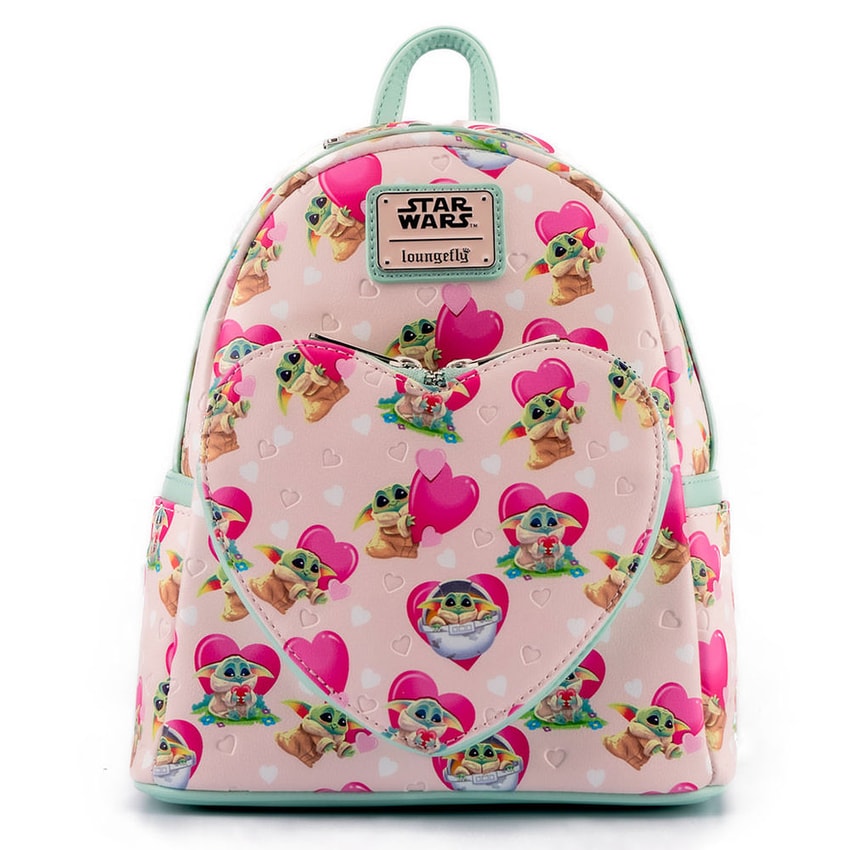 Grogu Valentines Backpack- Prototype Shown View 3