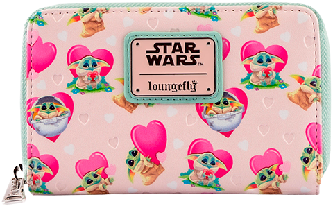 Star Wars Grogu Valentines Zip Around Wallet Wallet - Prototype Shown View 6