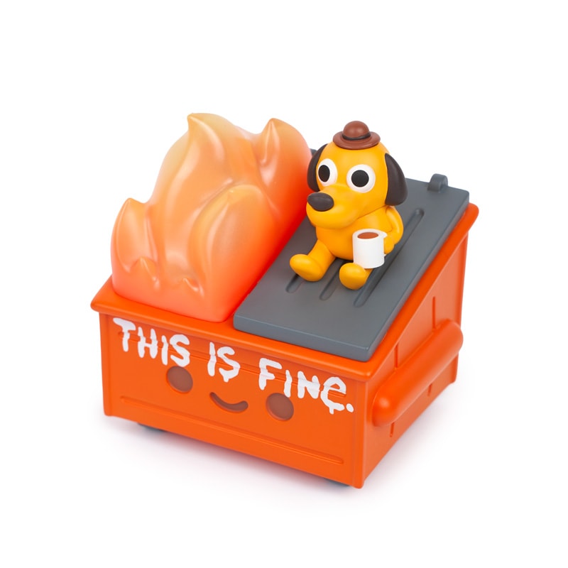 "This is Fine" Dumpster Fire- Prototype Shown
