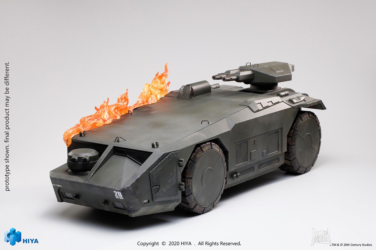 Burning Armored Personnel Carrier- Prototype Shown View 2