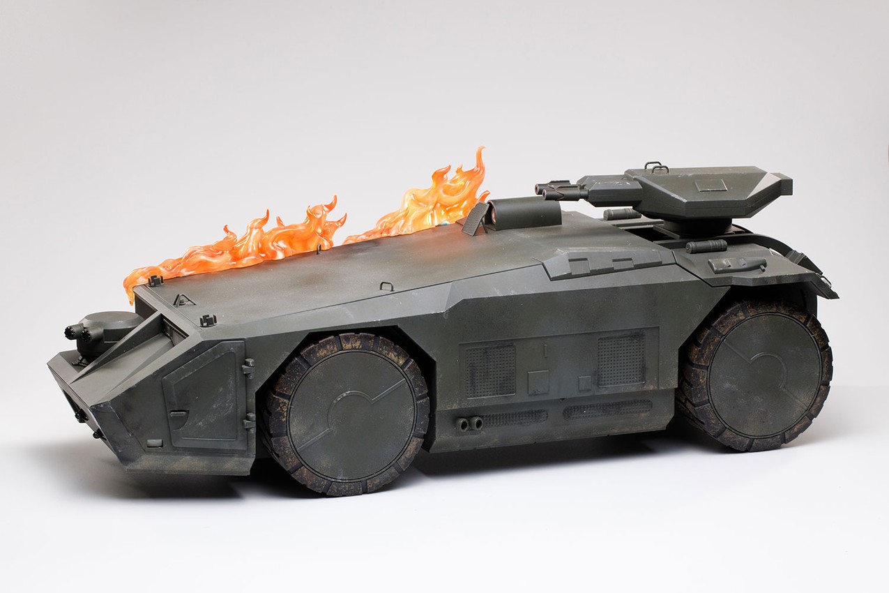 Burning Armored Personnel Carrier- Prototype Shown View 4