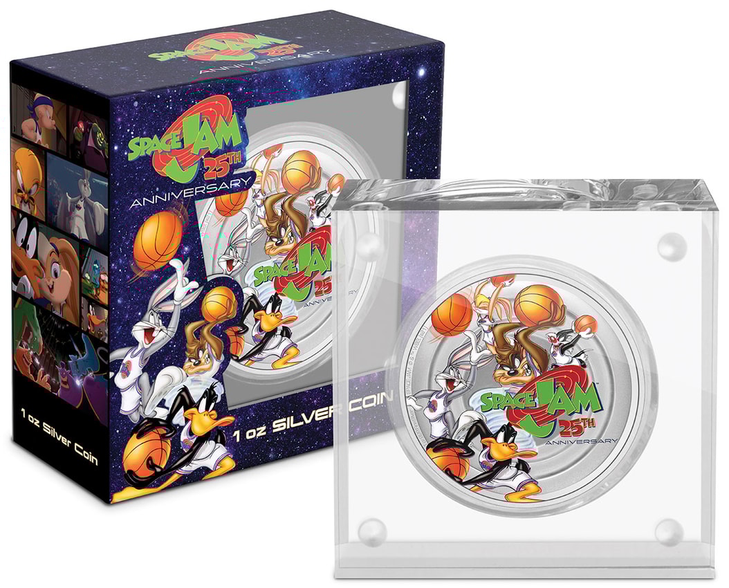 Space Jam 1oz Silver Coin by New Zealand Mint | Sideshow
