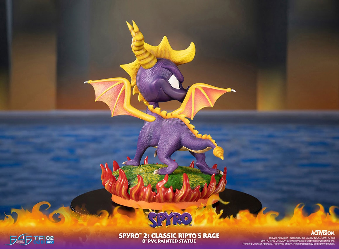 Spyro Spyro 2: Classic Ripto's Rage Statues - Prototype Shown View 4