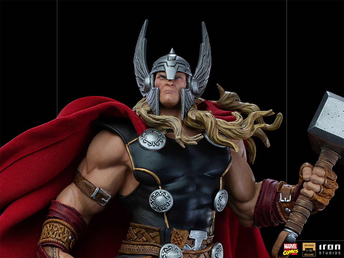 Marvel Thor Unleashed Deluxe 1:10 Scale Statue - Prototype Shown View 6