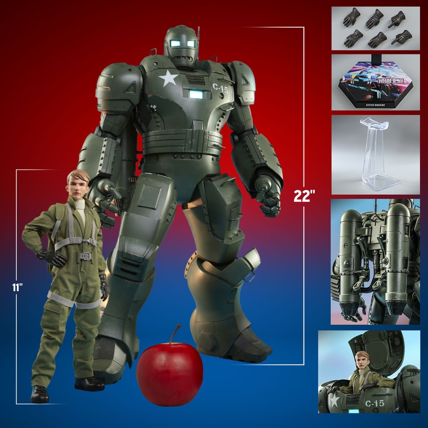 Steve Rogers and the Hydra Stomper Sixth Scale Collectible Figure