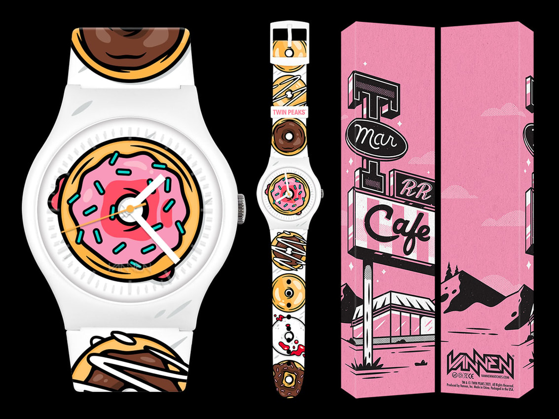 Twin Peaks Donut Limited Edition Watch by Vannen | Sideshow
