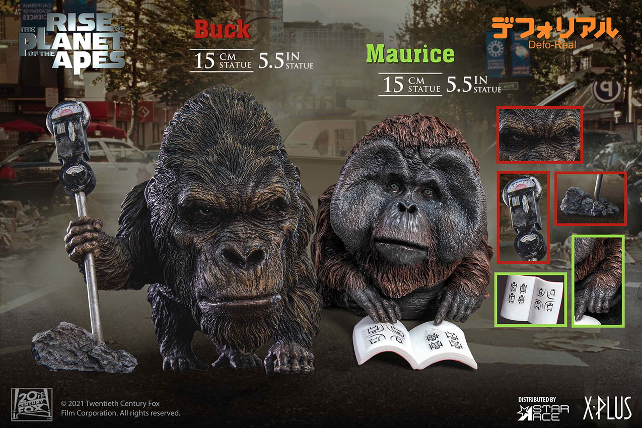 Rise of the Planet of the Apes Buck and Maurice (Twin Pack Version) Collectible Figure - Prototype Shown View 1