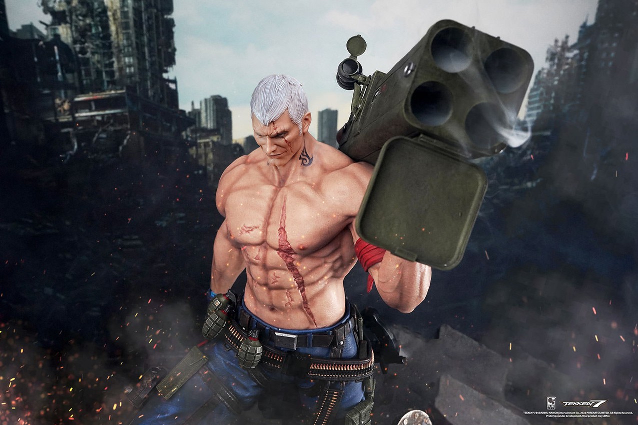 Tekken Bryan Fury Quarter Scale Statue - Prototype Shown View 4