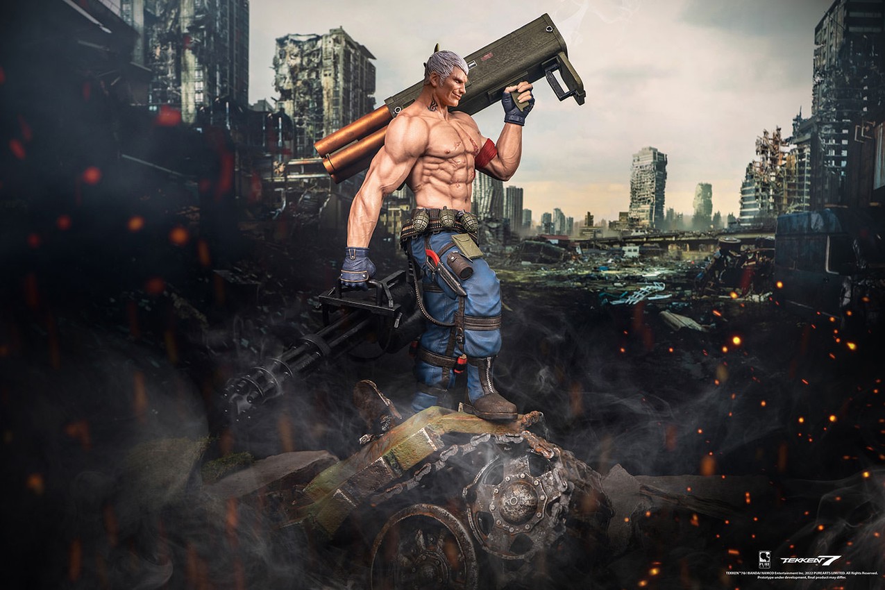 Tekken Bryan Fury Quarter Scale Statue - Prototype Shown View 6