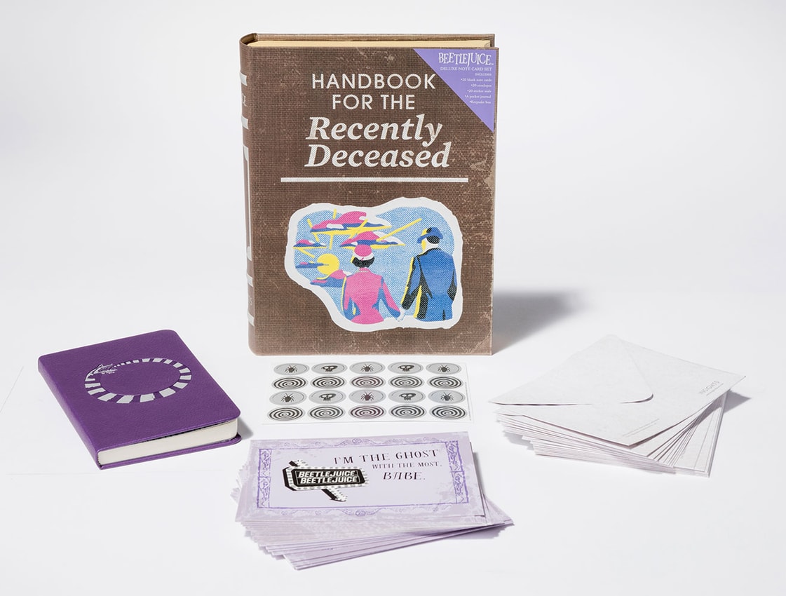 Beetlejuice : Handbook for the Recently Deceased Deluxe Note Card Set (With Keepsake Book Box)