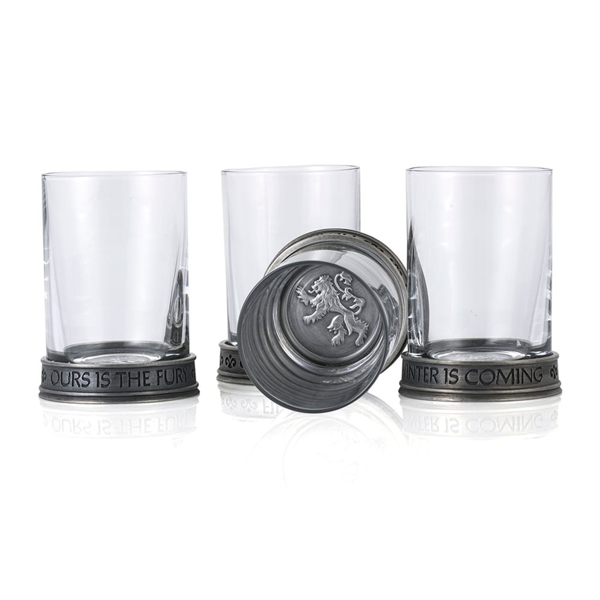 House Sigils Shot Glass Quartet- Prototype Shown