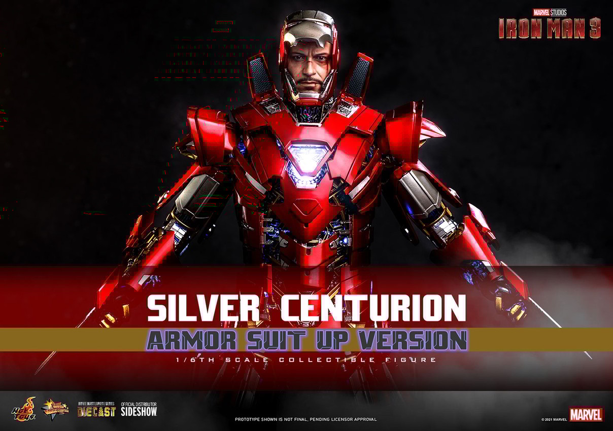 Silver Centurion Armor Suit Up Version Sixth Scale Collectible
