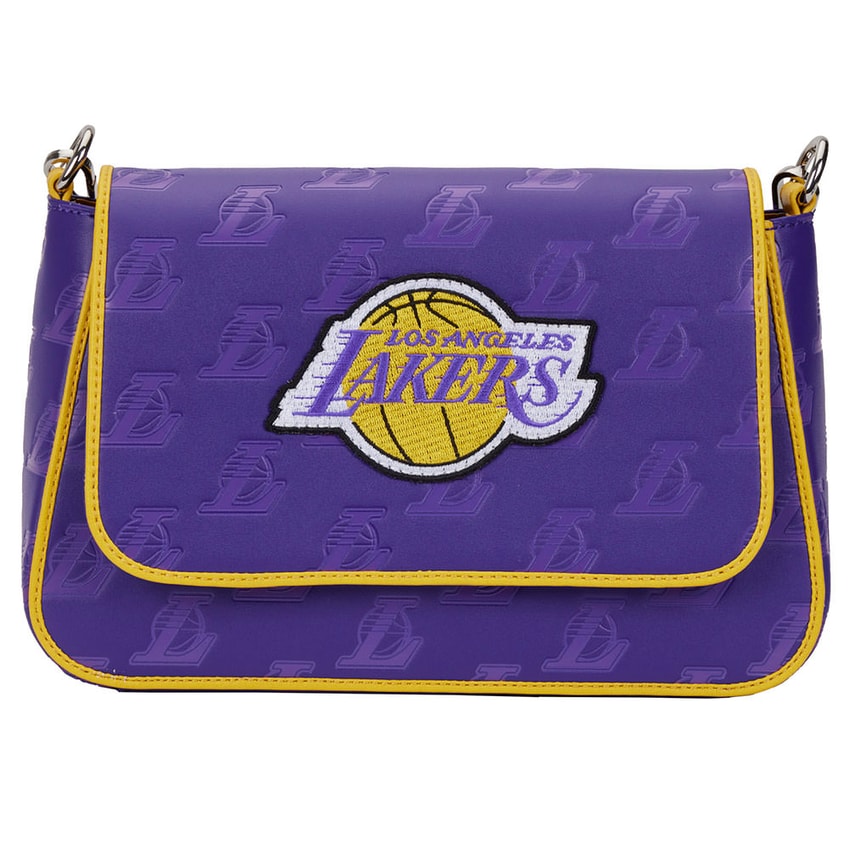 Lakers Debossed Logo Cross Body Bag- Prototype Shown View 3