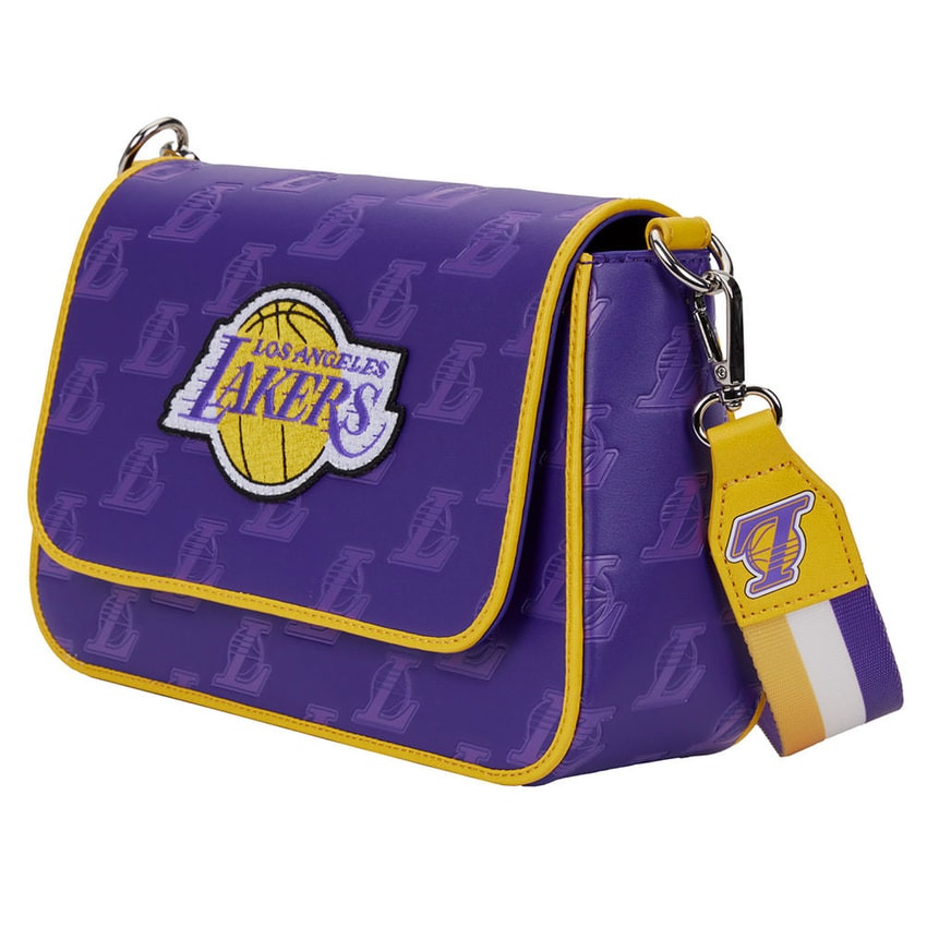 Lakers Debossed Logo Cross Body Bag- Prototype Shown View 5