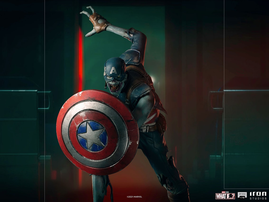 Marvel Zombie Captain America 1:10 Scale Statue - Prototype Shown View 1
