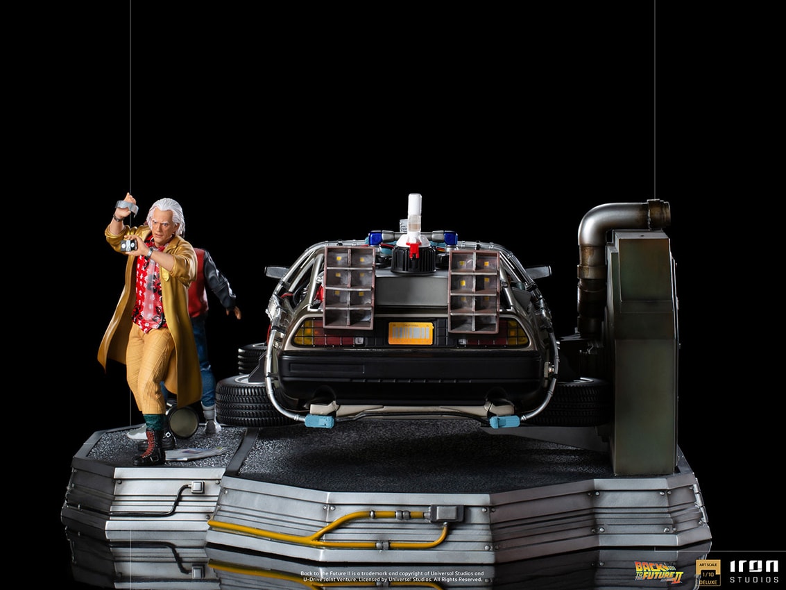 DeLorean Set Full Deluxe Version 1:10 Art Scale Statue by