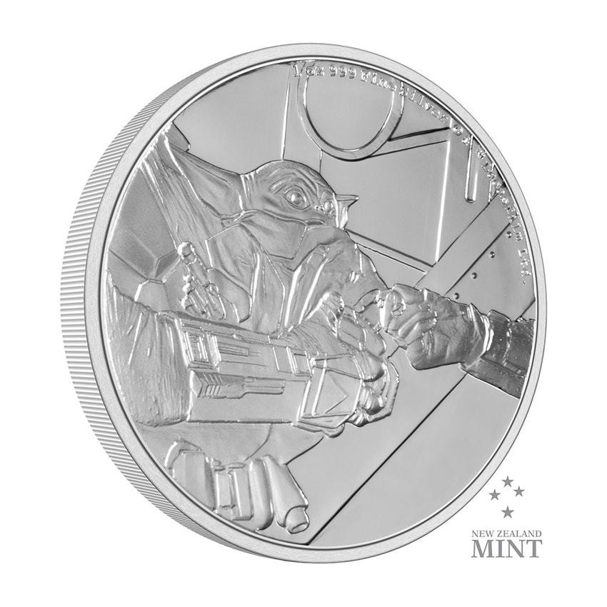 Grogu 1oz Silver Coin- Prototype Shown View 2