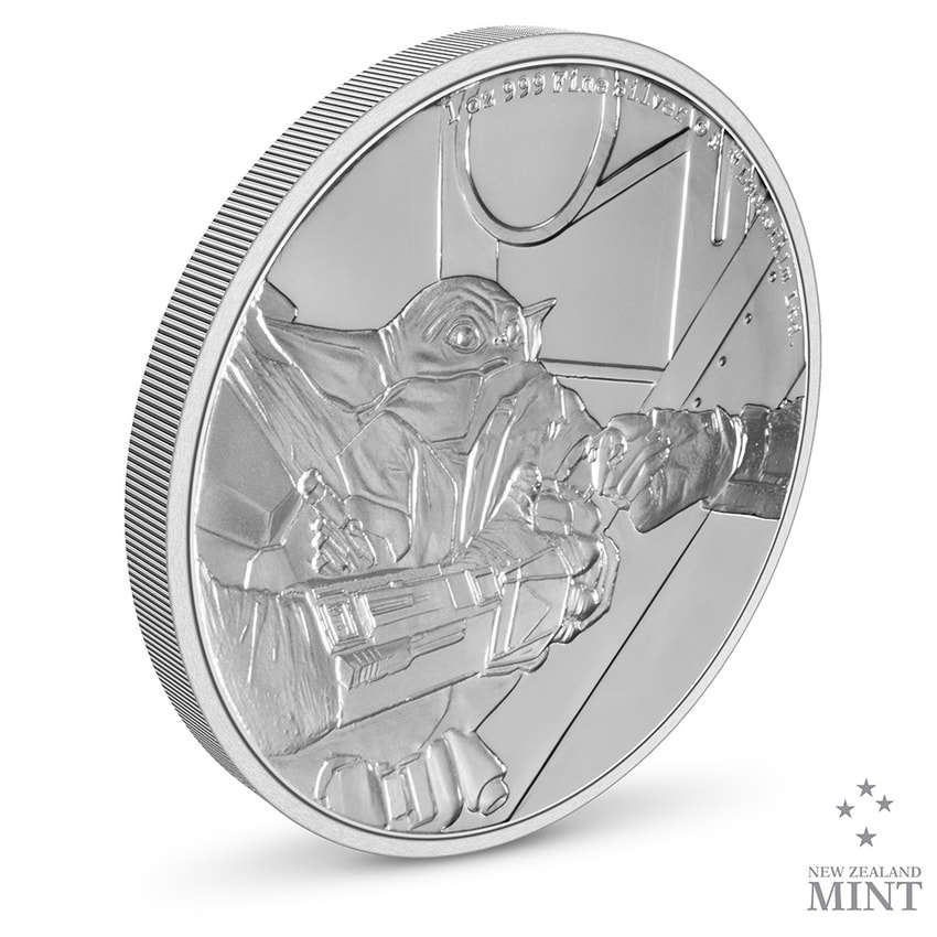 Grogu 1oz Silver Coin- Prototype Shown View 3