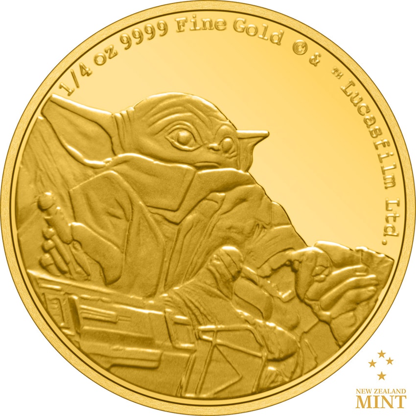 Grogu ¼oz Gold Coin- Prototype Shown