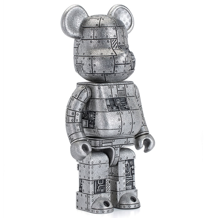 Steampunk Be@rbrick 400% Iron Bright (Special Edition) by Royal 