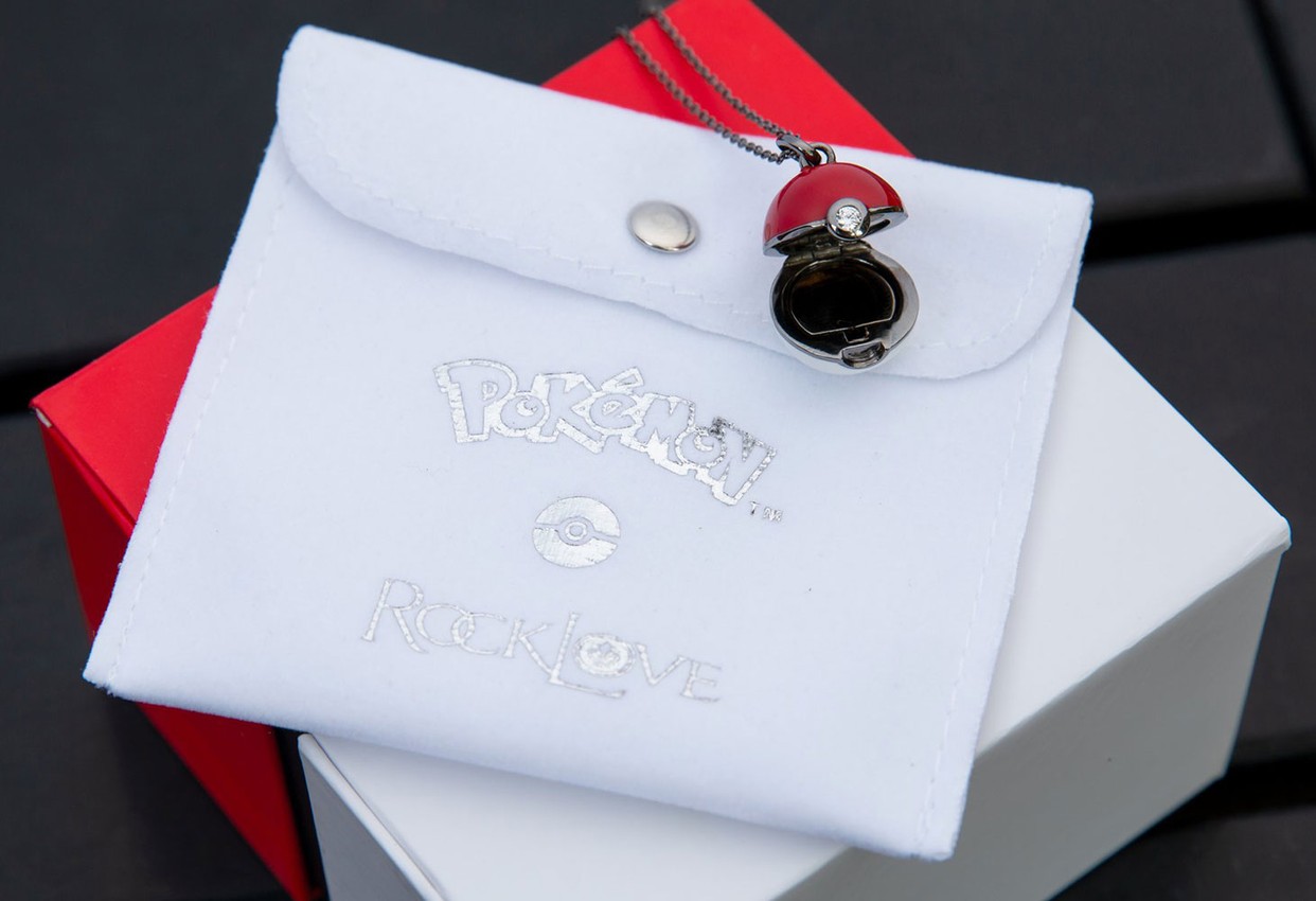 Pokémon Poke Ball Locket Jewelry - Prototype Shown View 6