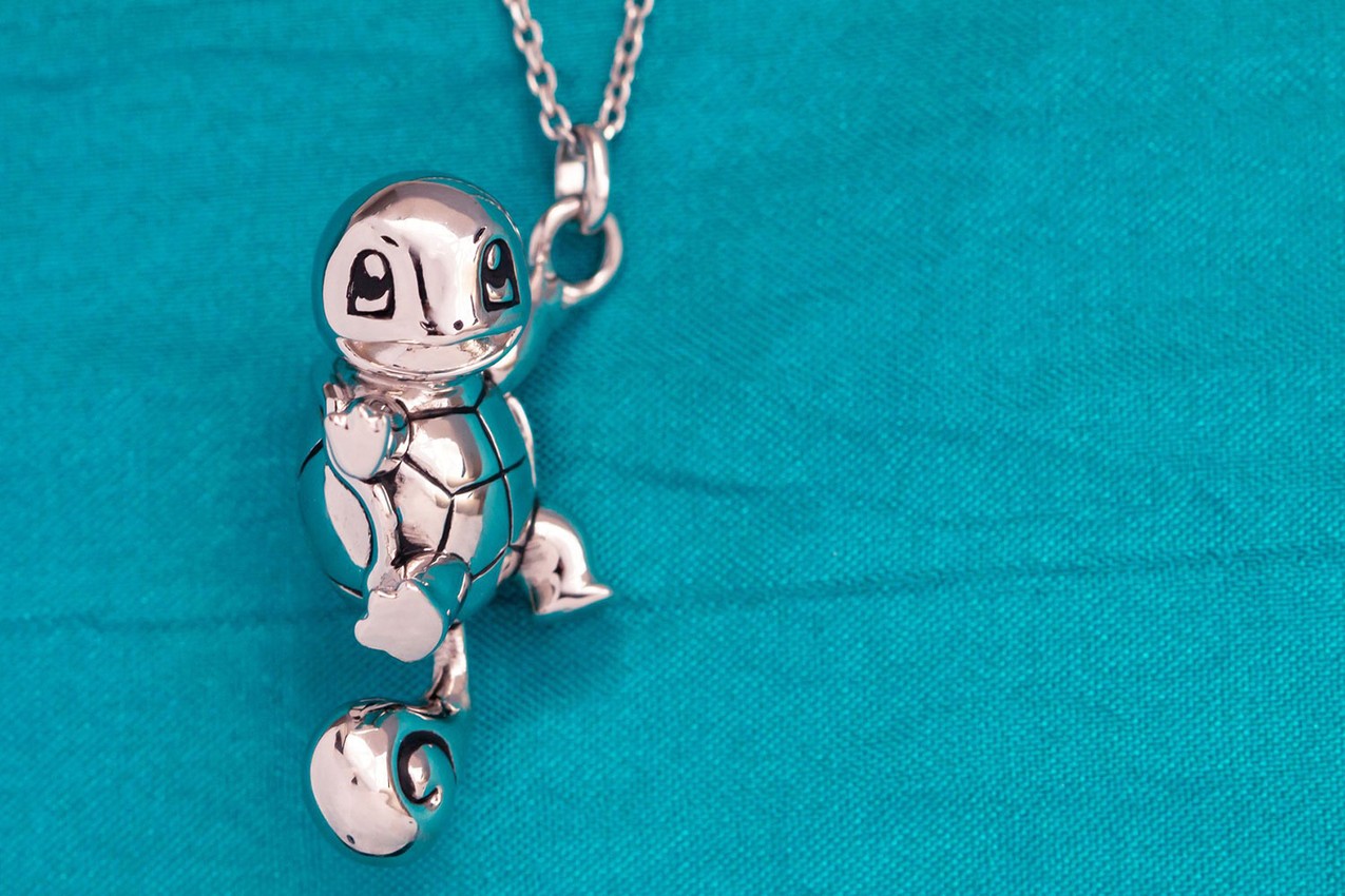 Pokémon Squirtle Necklace Jewelry - Prototype Shown View 6
