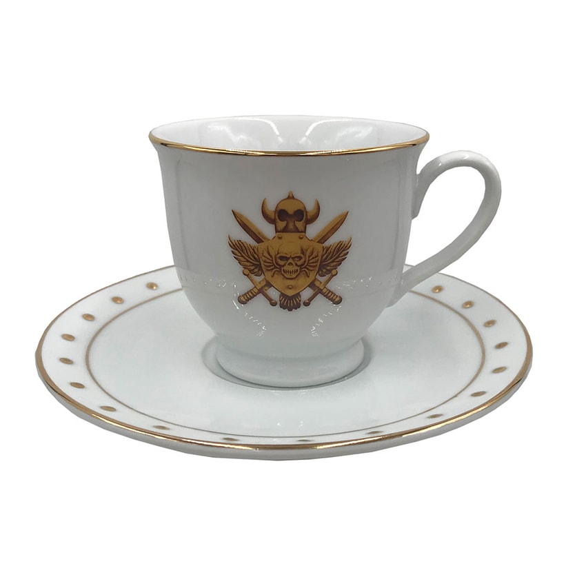 Castle Grayskull Crest Porcelain Cup & Saucer Set- Prototype Shown