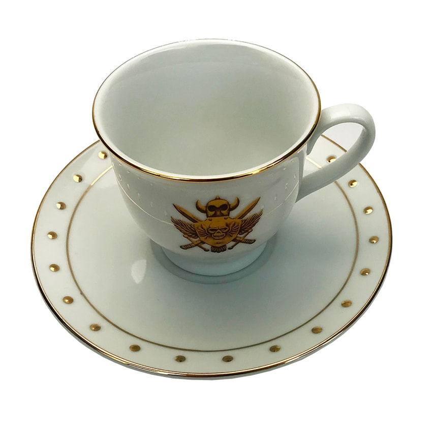 Castle Grayskull Crest Porcelain Cup & Saucer Set- Prototype Shown