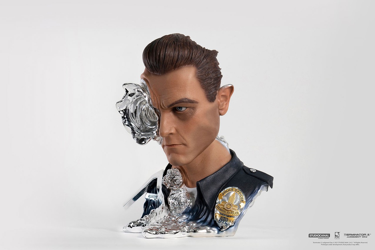 Terminator T-1000 Art Mask Life-Size Bust  Collector Edition - Prototype Shown View 3
