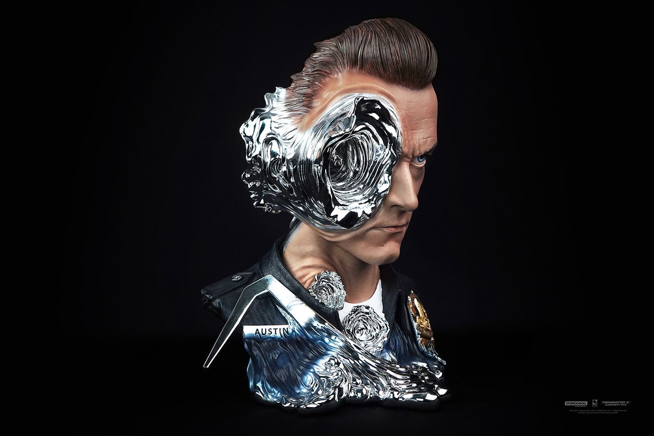 Terminator T-1000 Art Mask Life-Size Bust  Collector Edition - Prototype Shown View 4