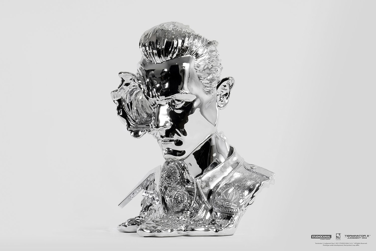 T-1000 Art Mask (Liquid Metal Version) 1:1 Scale | Sideshow
