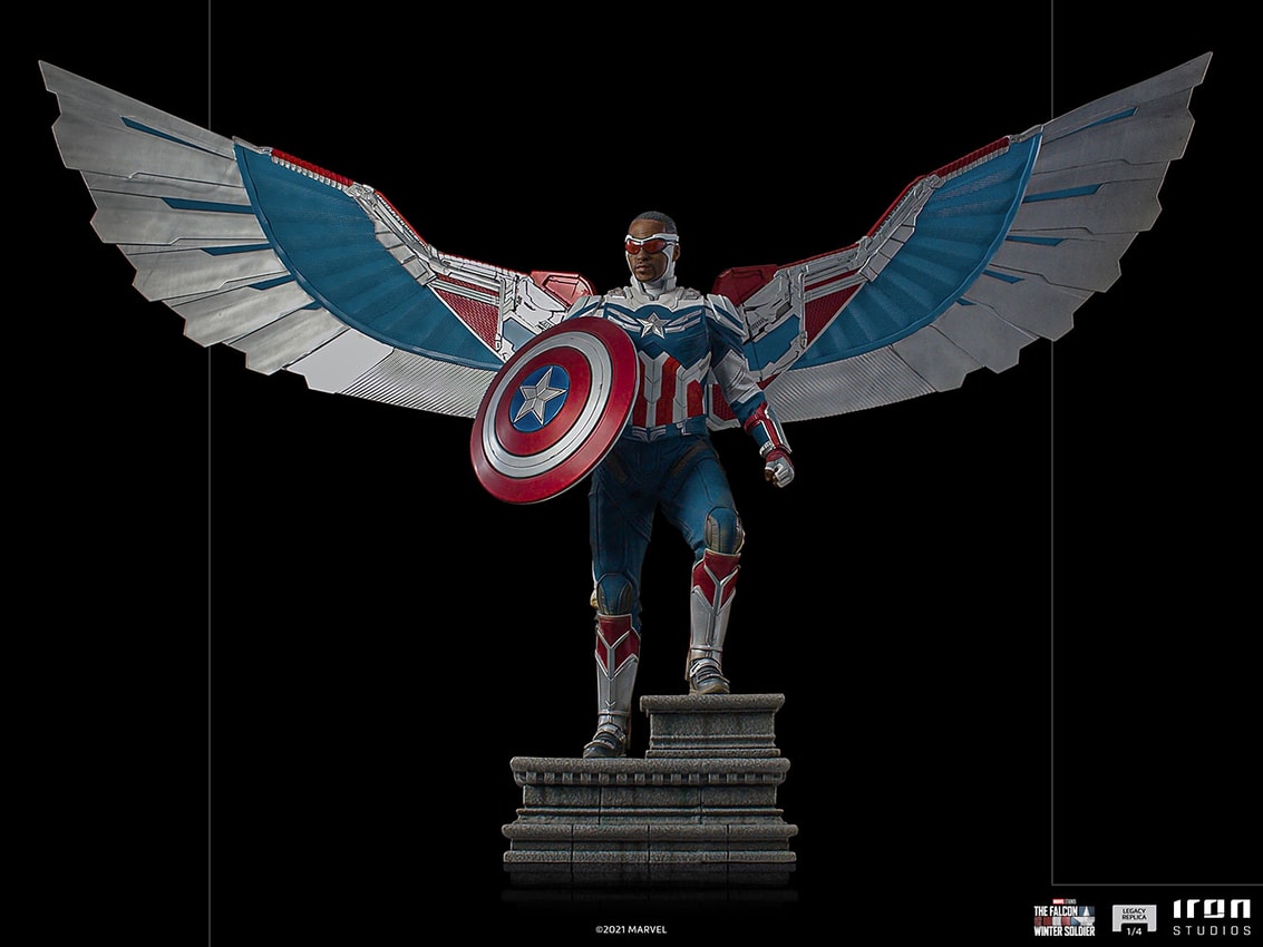Captain America Sam Wilson (Open Wings Version) Collector Edition - Prototype Shown View 1