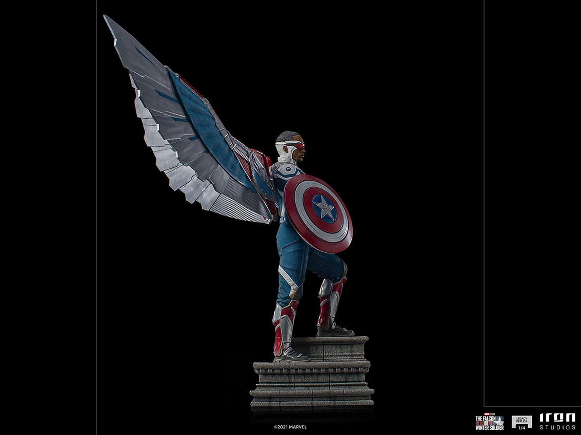 Captain America Sam Wilson (Open Wings Version) Collector Edition - Prototype Shown View 4