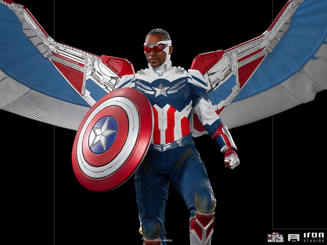 Captain America Sam Wilson (Open Wings Version) Collector Edition - Prototype Shown View 5