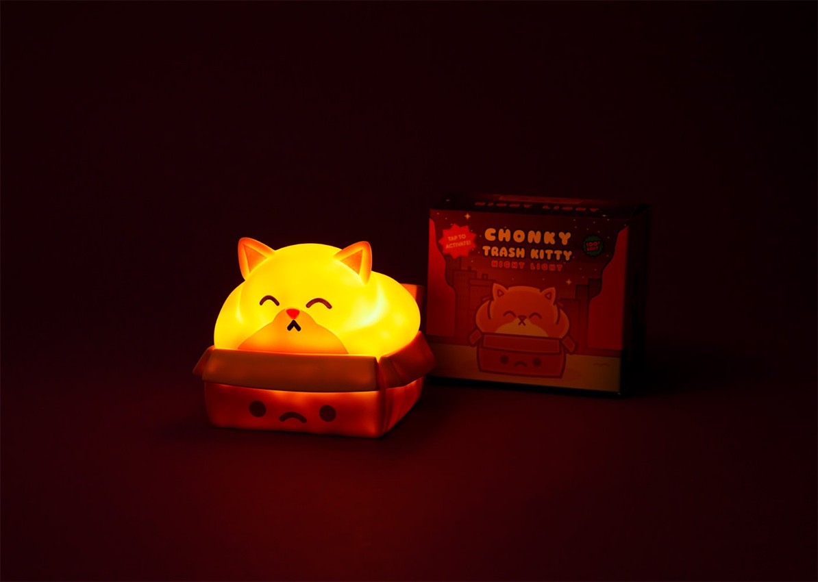 Chonky Trash Kitty Night Light- Prototype Shown