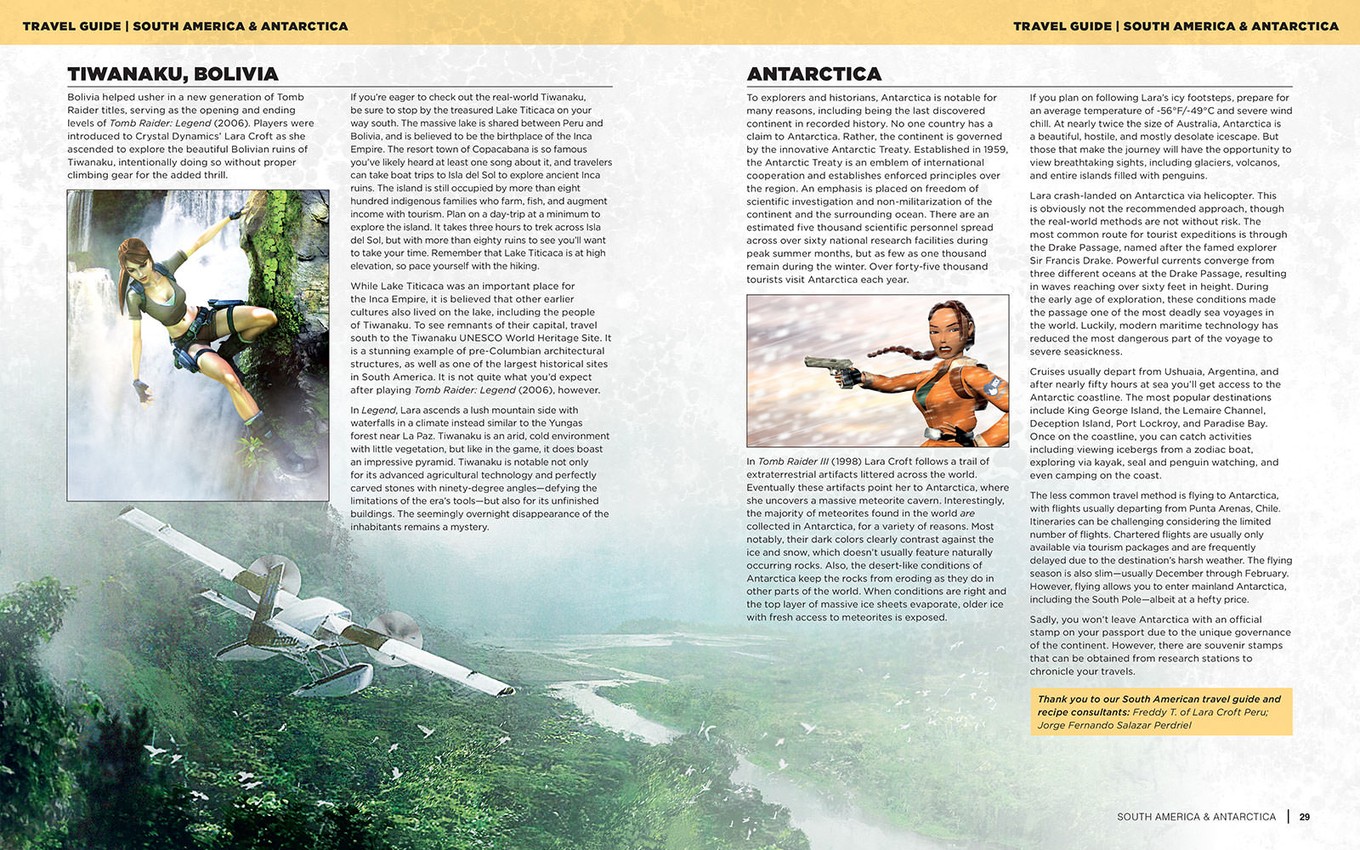 Tomb Raider: The Official Cookbook and Travel Guide- Prototype Shown