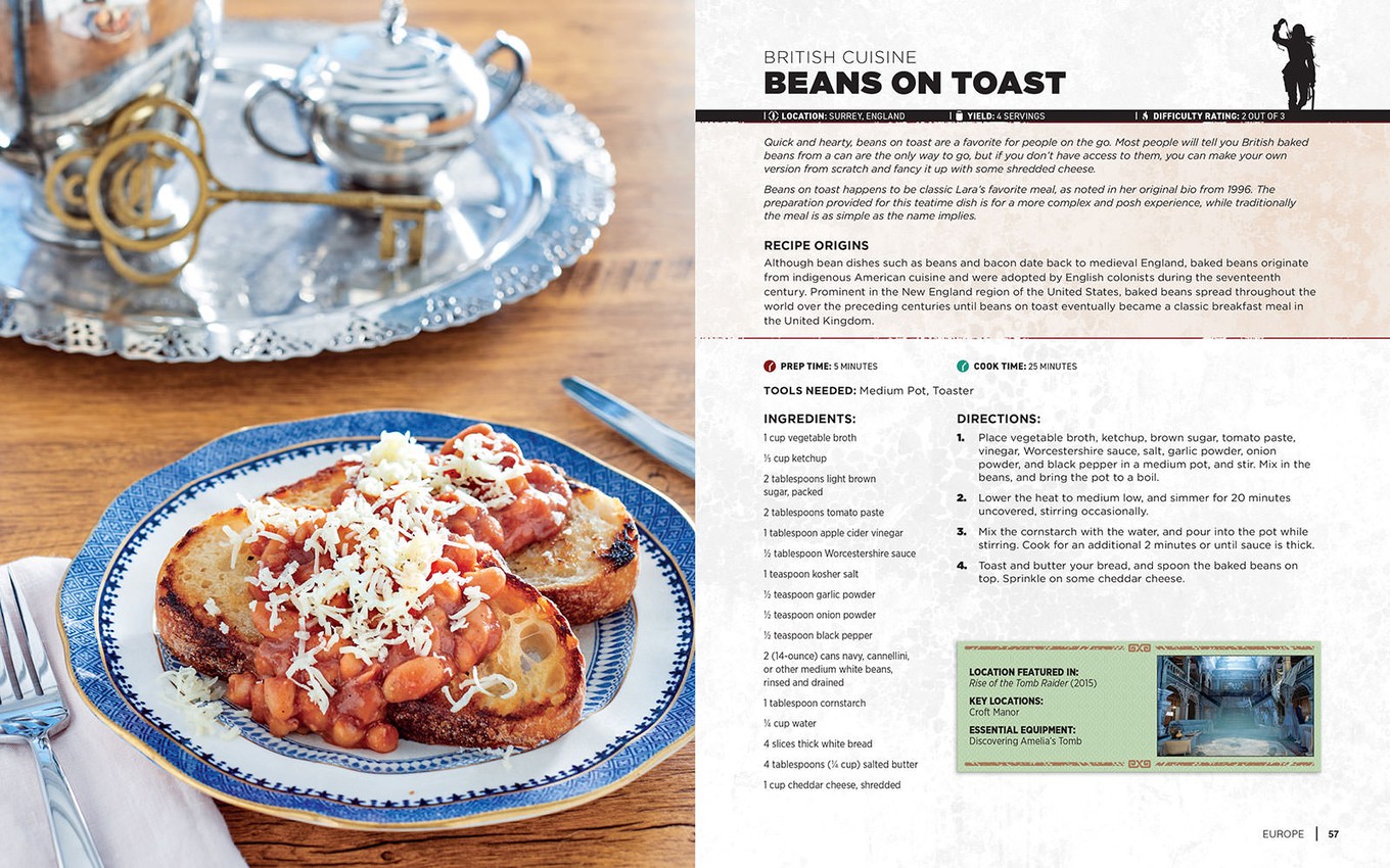 Tomb Raider: The Official Cookbook and Travel Guide- Prototype Shown