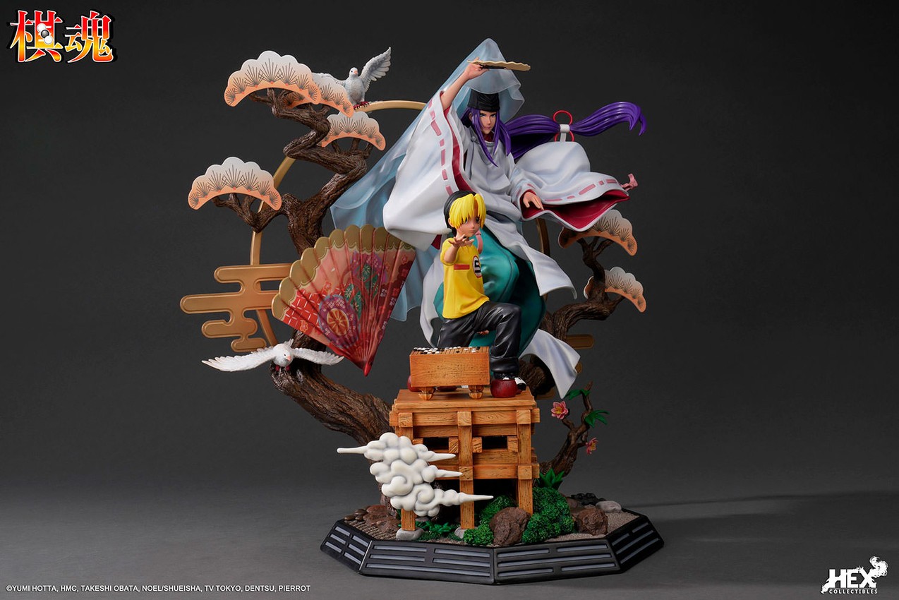 Shindou Hikaru & Fujiwara no Sai: The Divine Move Statue by HEX