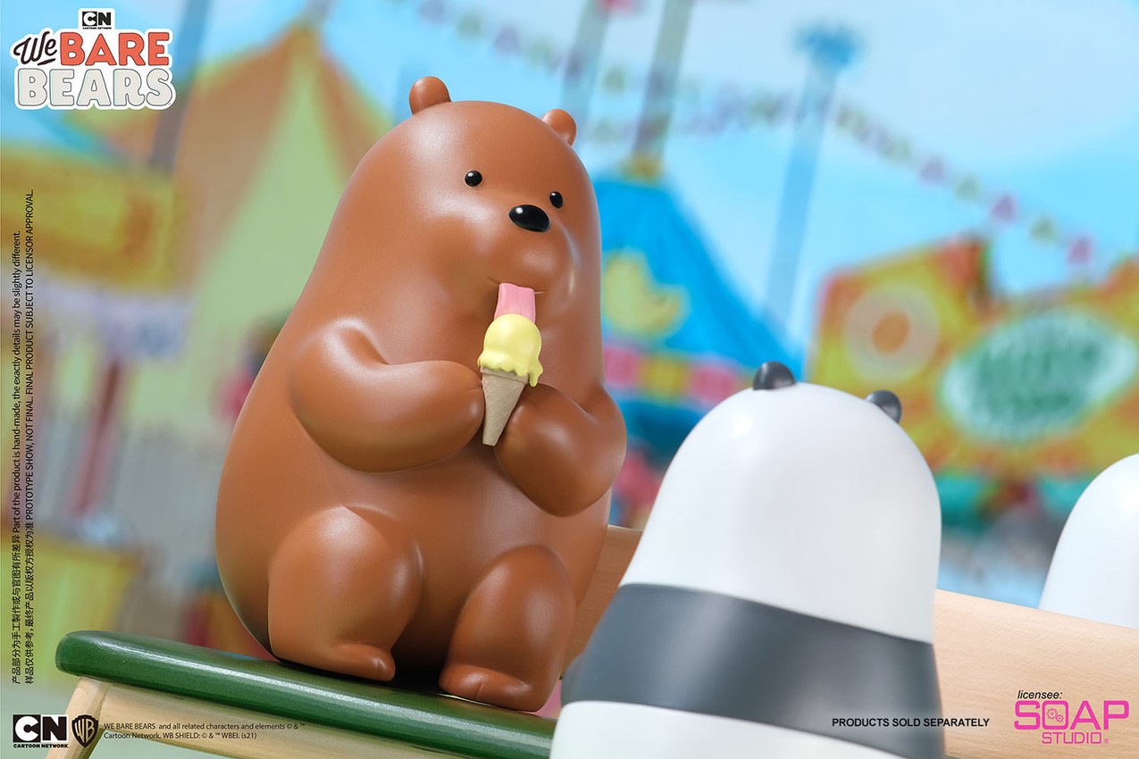 We Bare Bears Ice Cream Lover (Grizzly Version) Vinyl Collectible