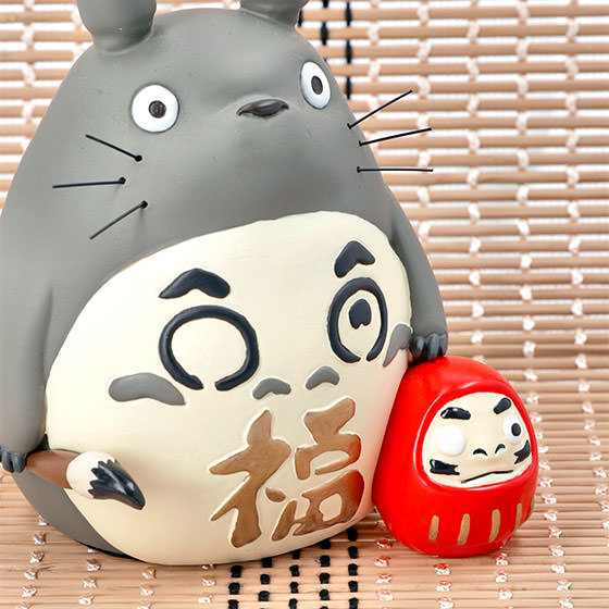 Studio Ghibli Totoro Good Luck Daruma Statues - Prototype Shown View 6
